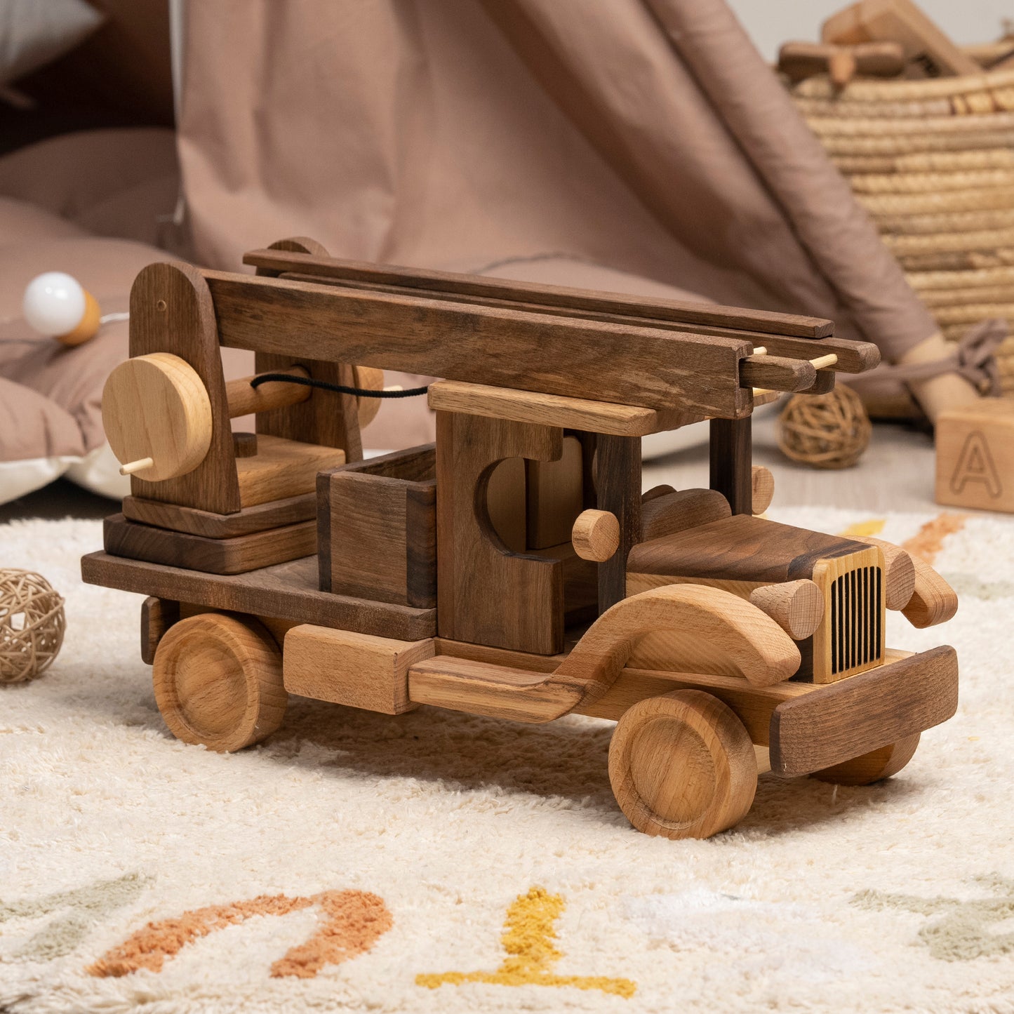 Large Fire Truck Toy / PERSONALIZED