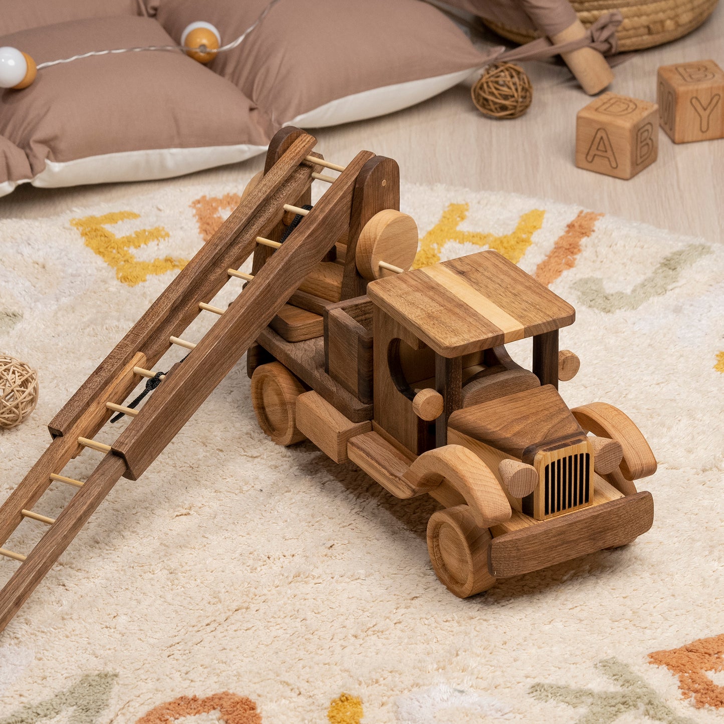Large Fire Truck Toy / PERSONALIZED