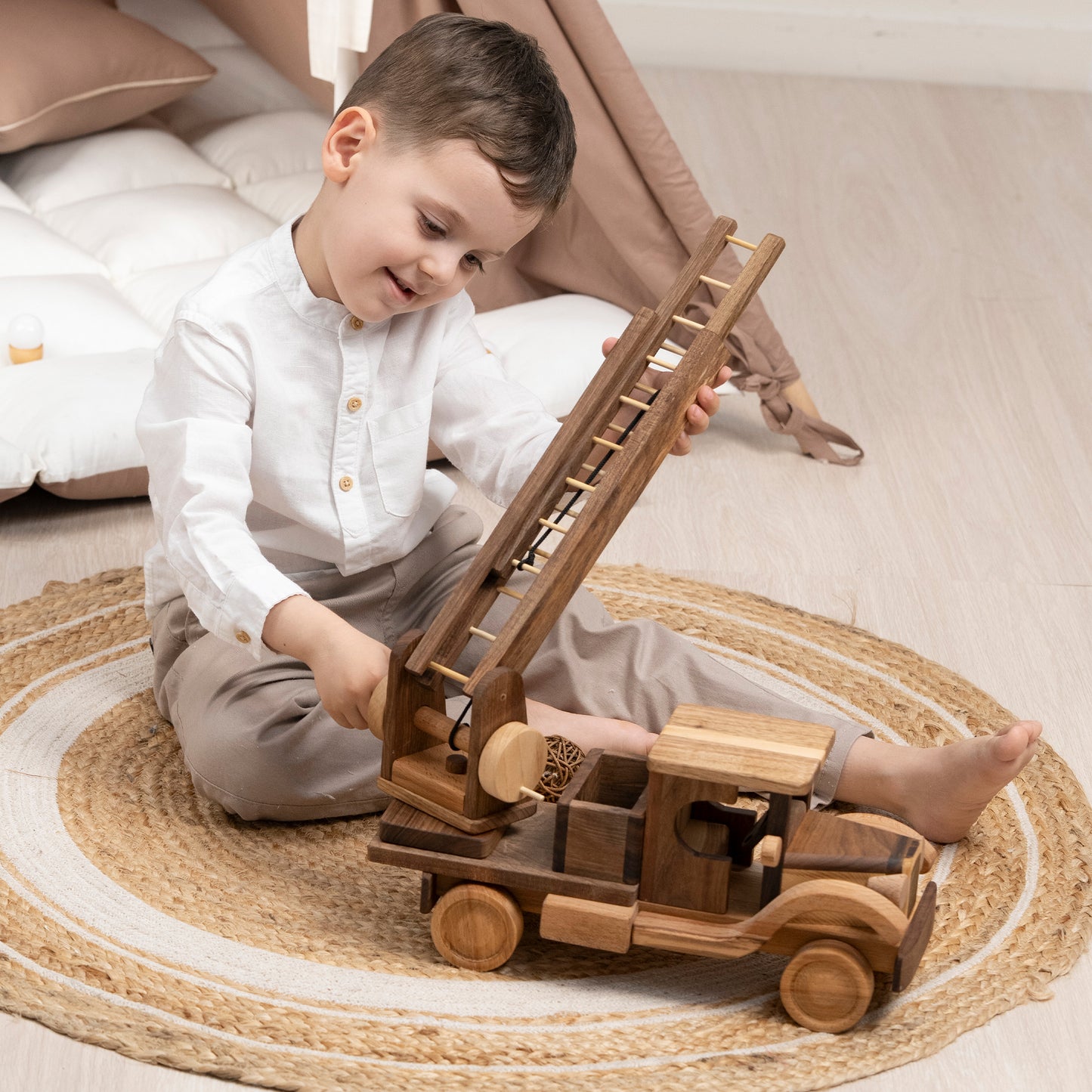 Large Fire Truck Toy / PERSONALIZED