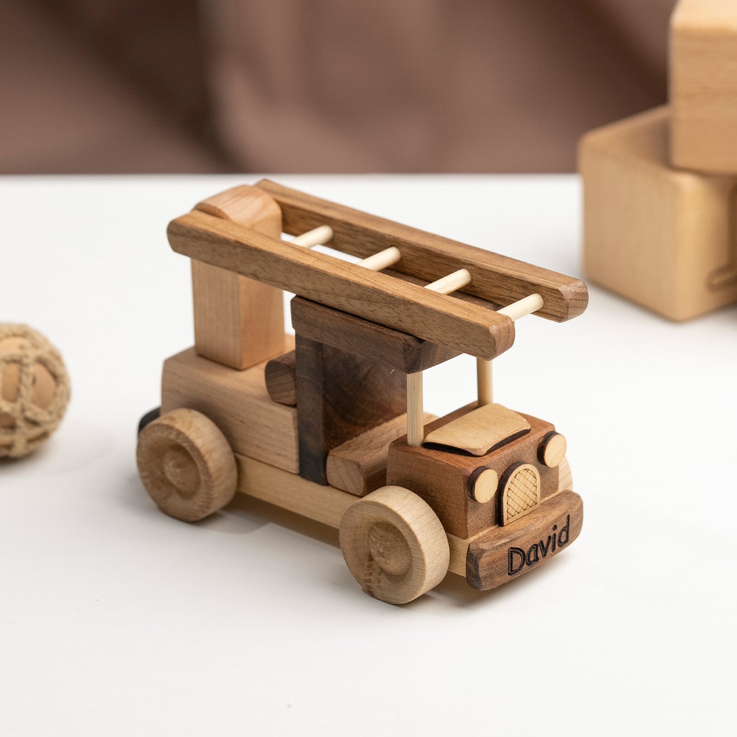 Personalized Fire Truck Toy