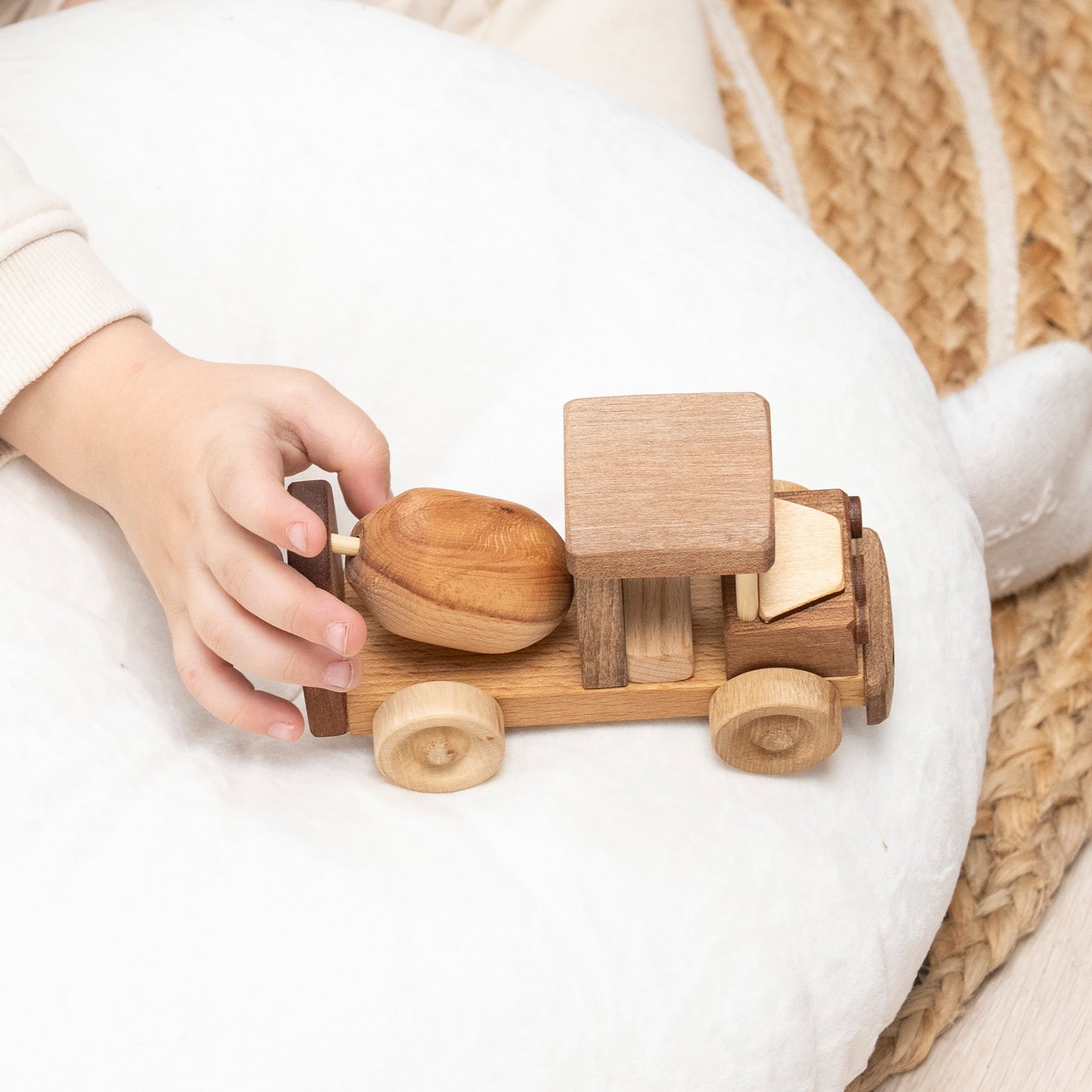 Wooden Toy Cement Mixer