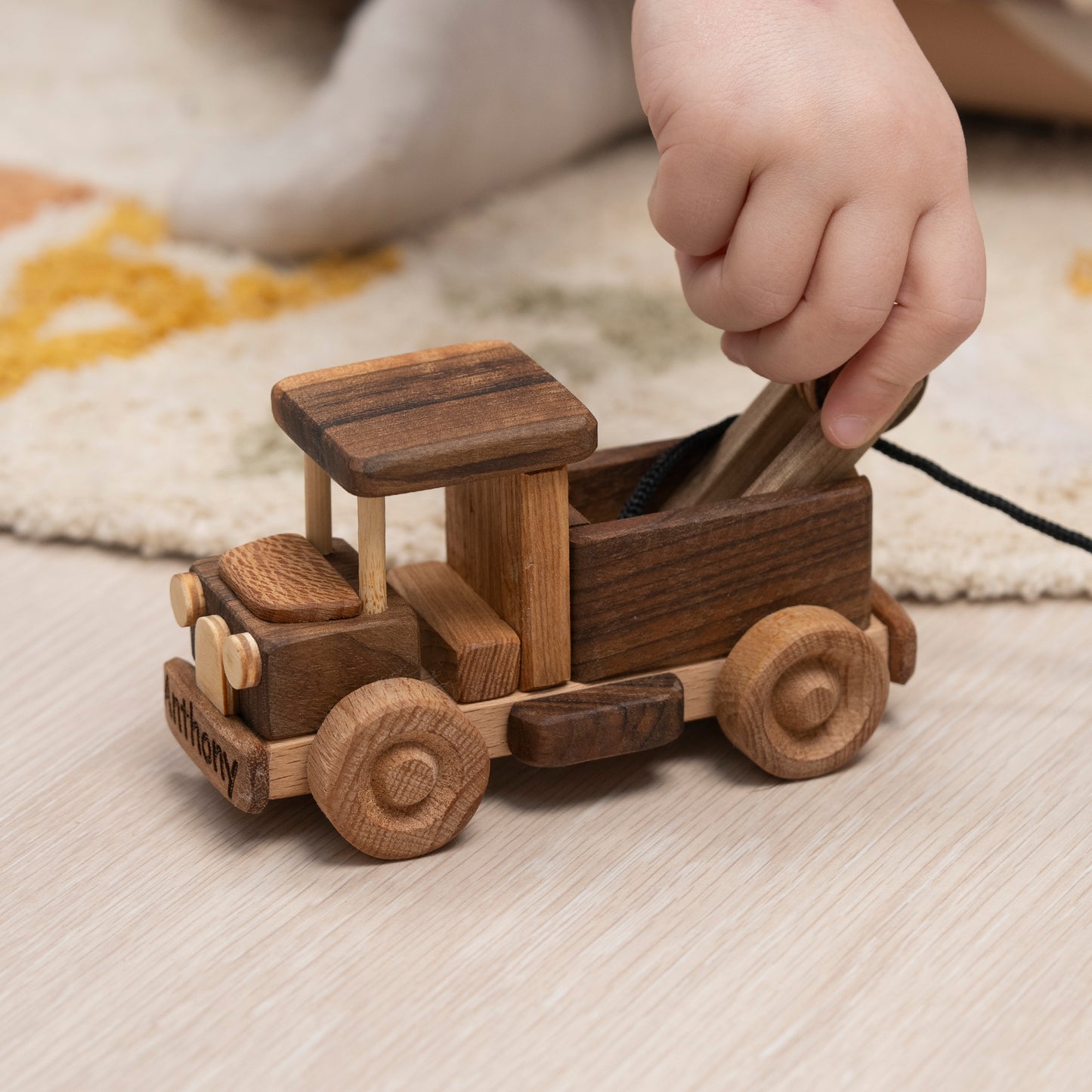 Mini Truck Toy / Personalized with Name Engraving