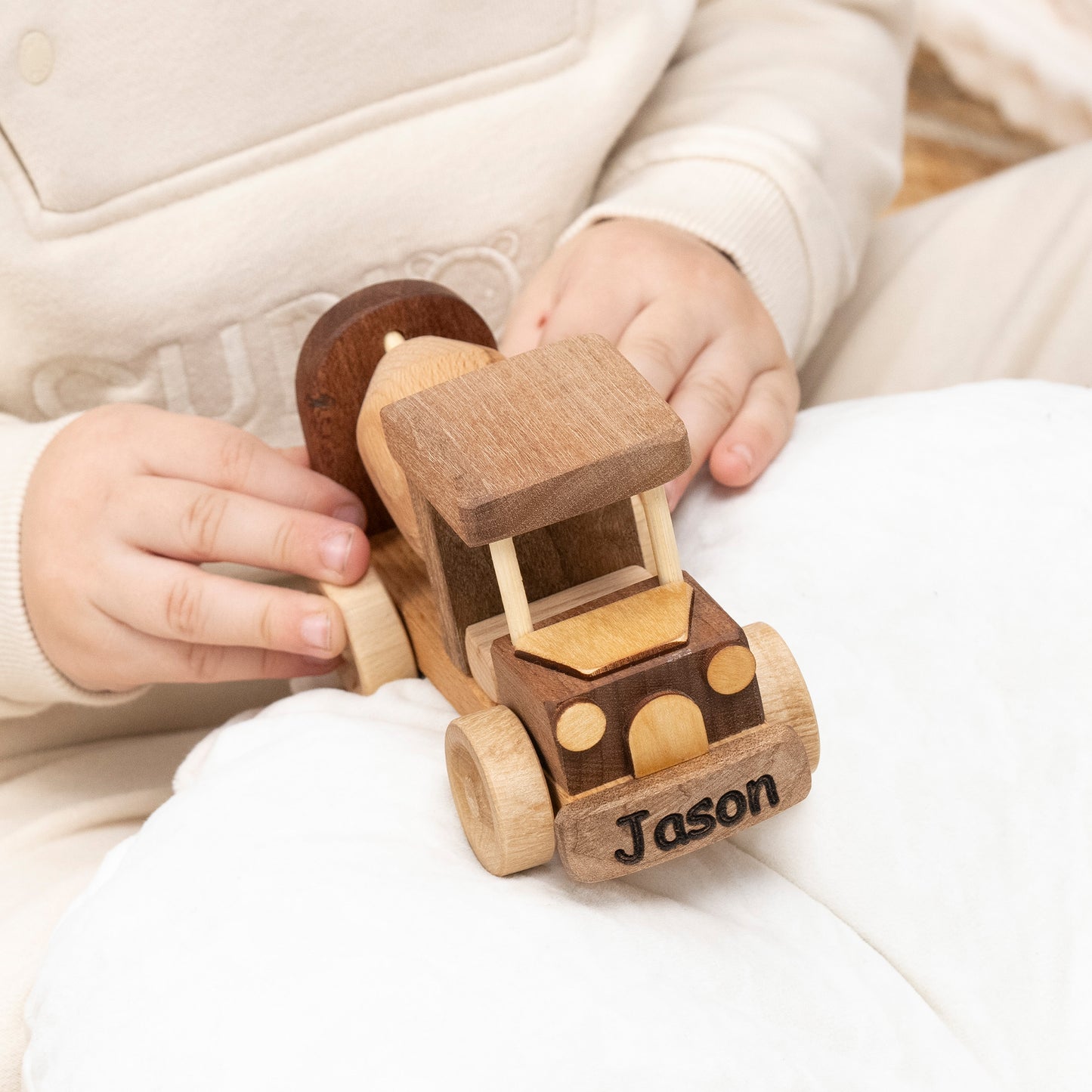 Wooden Toy Cement Mixer