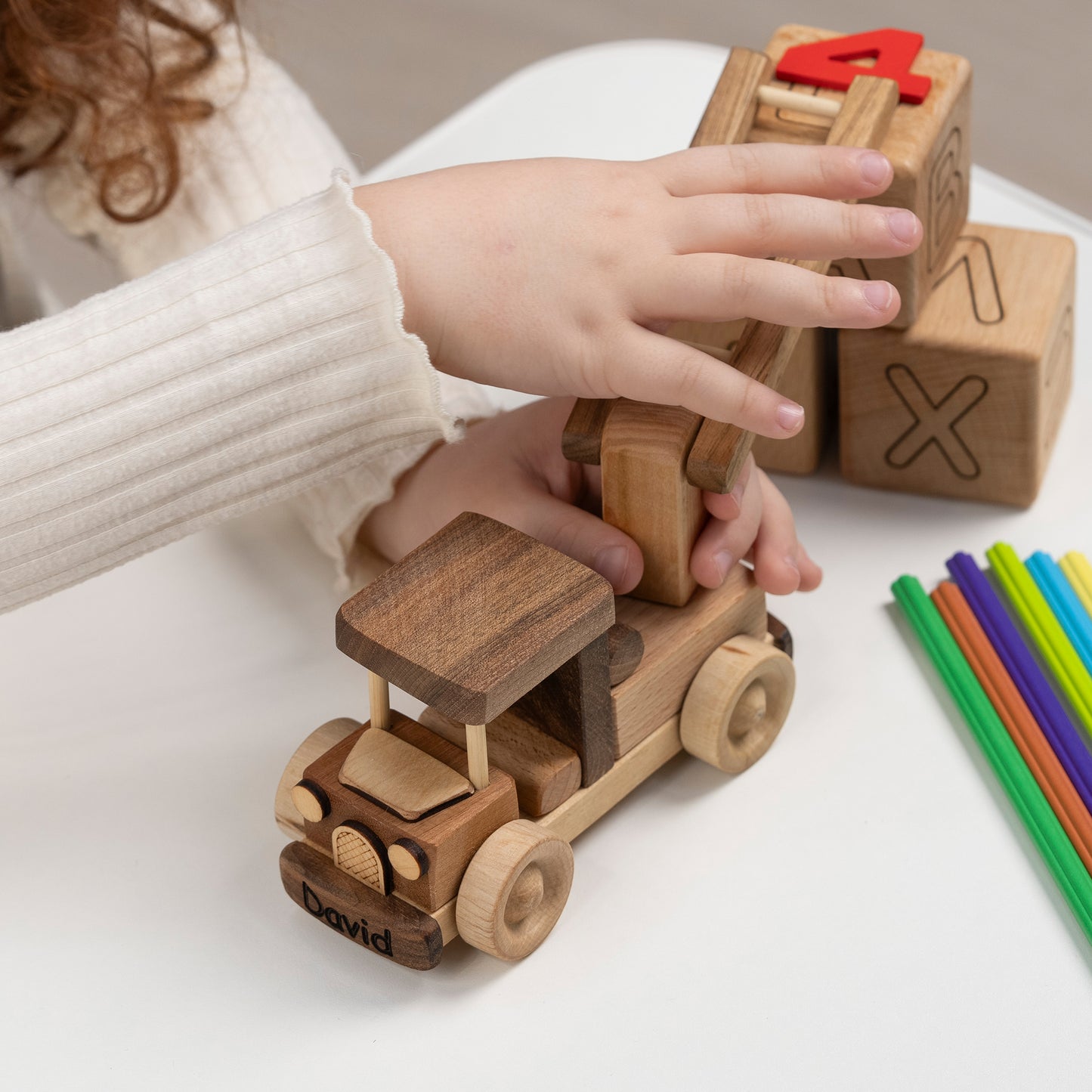 Personalized Fire Truck Toy