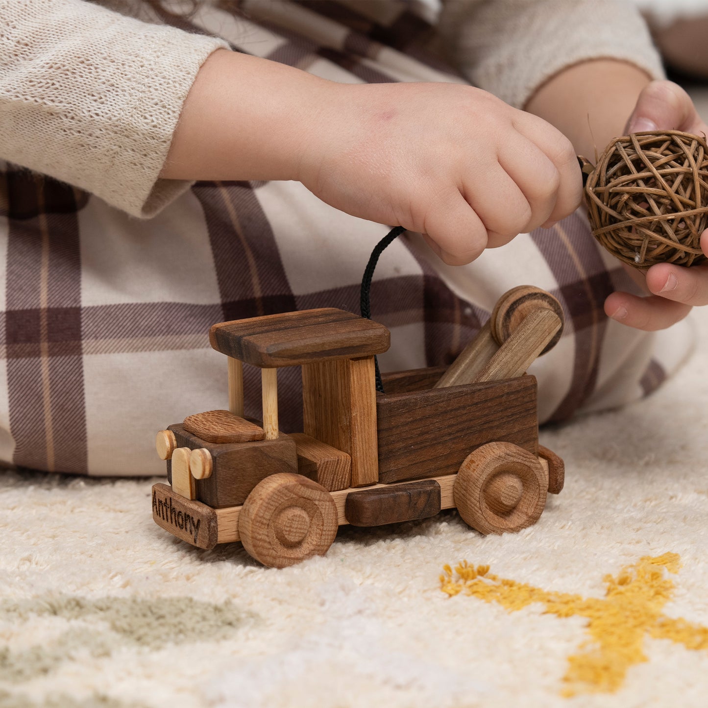 Mini Truck Toy / Personalized with Name Engraving