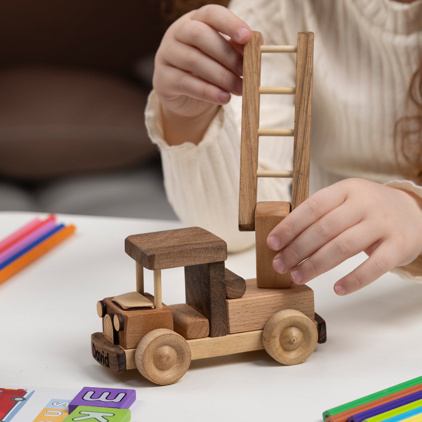 Personalized Fire Truck Toy