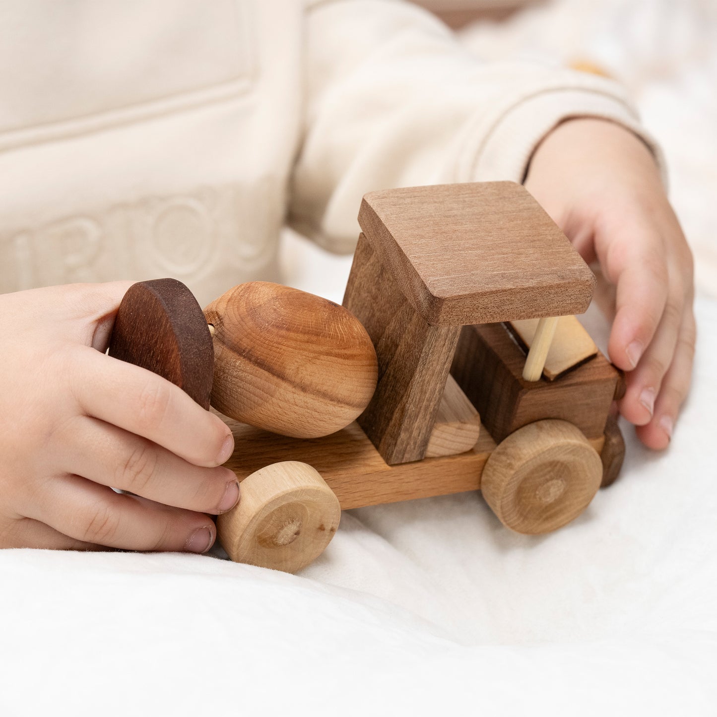 Wooden Toy Cement Mixer