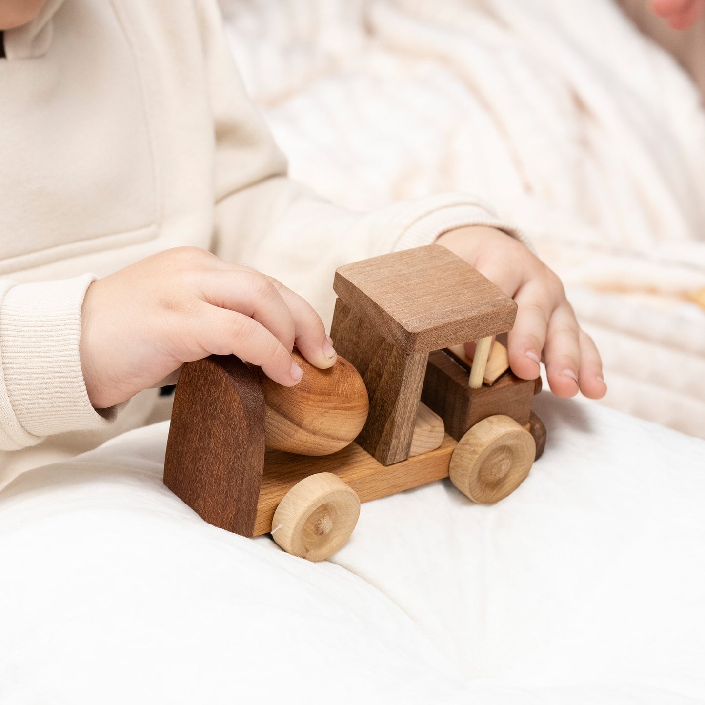 Wooden Toy Cement Mixer