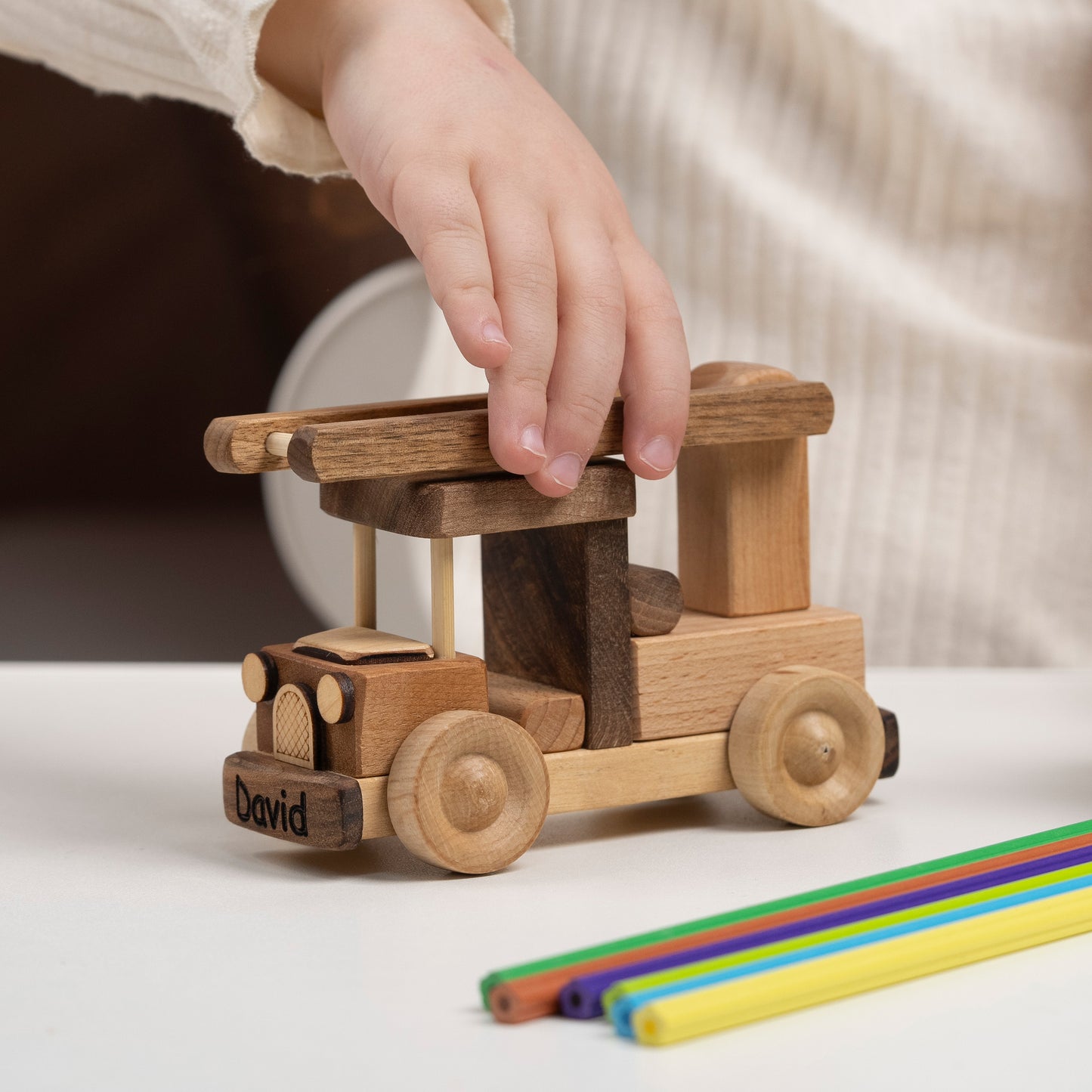 Personalized Fire Truck Toy