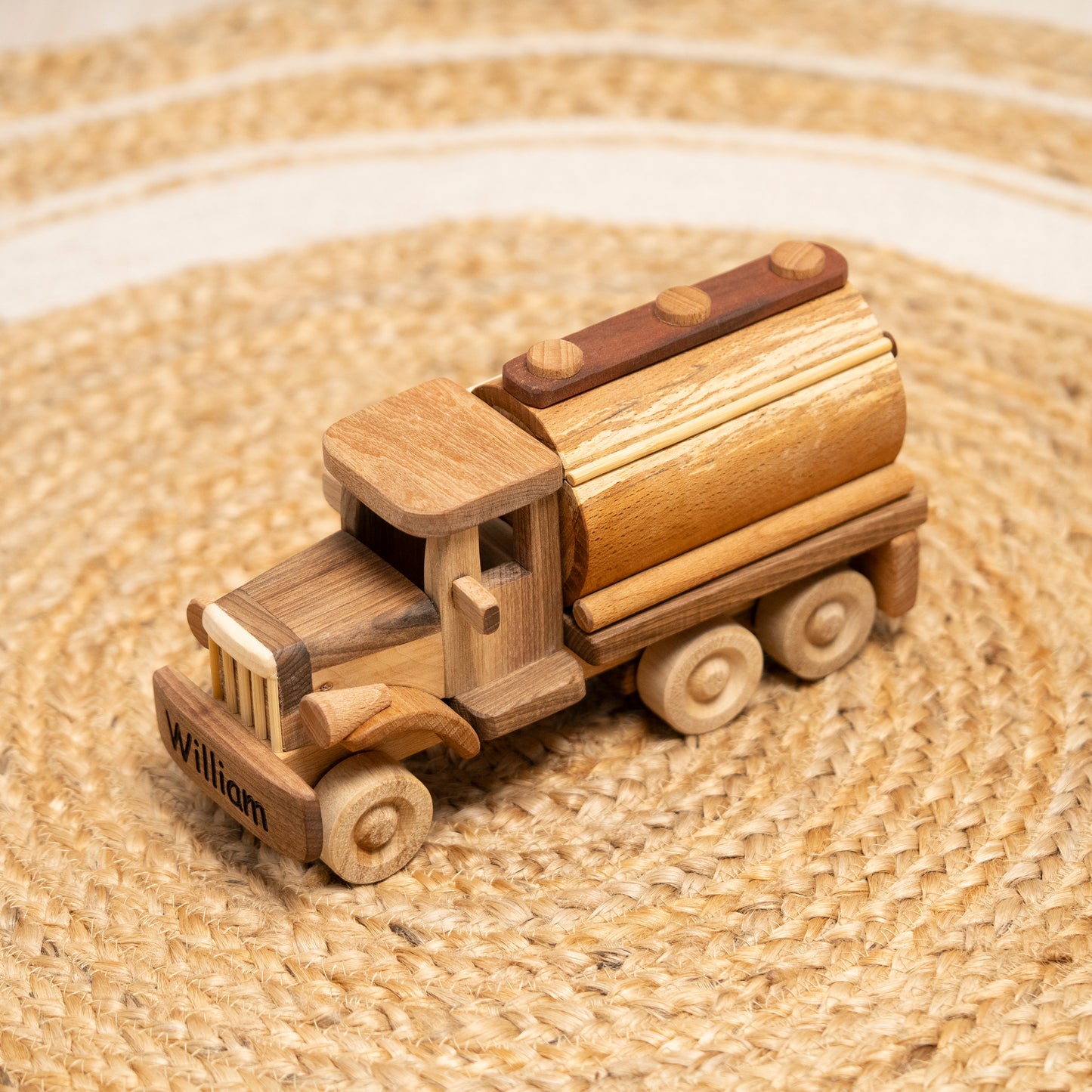 Handmade Wooden Milk Truck / Personalized Wooden Toys