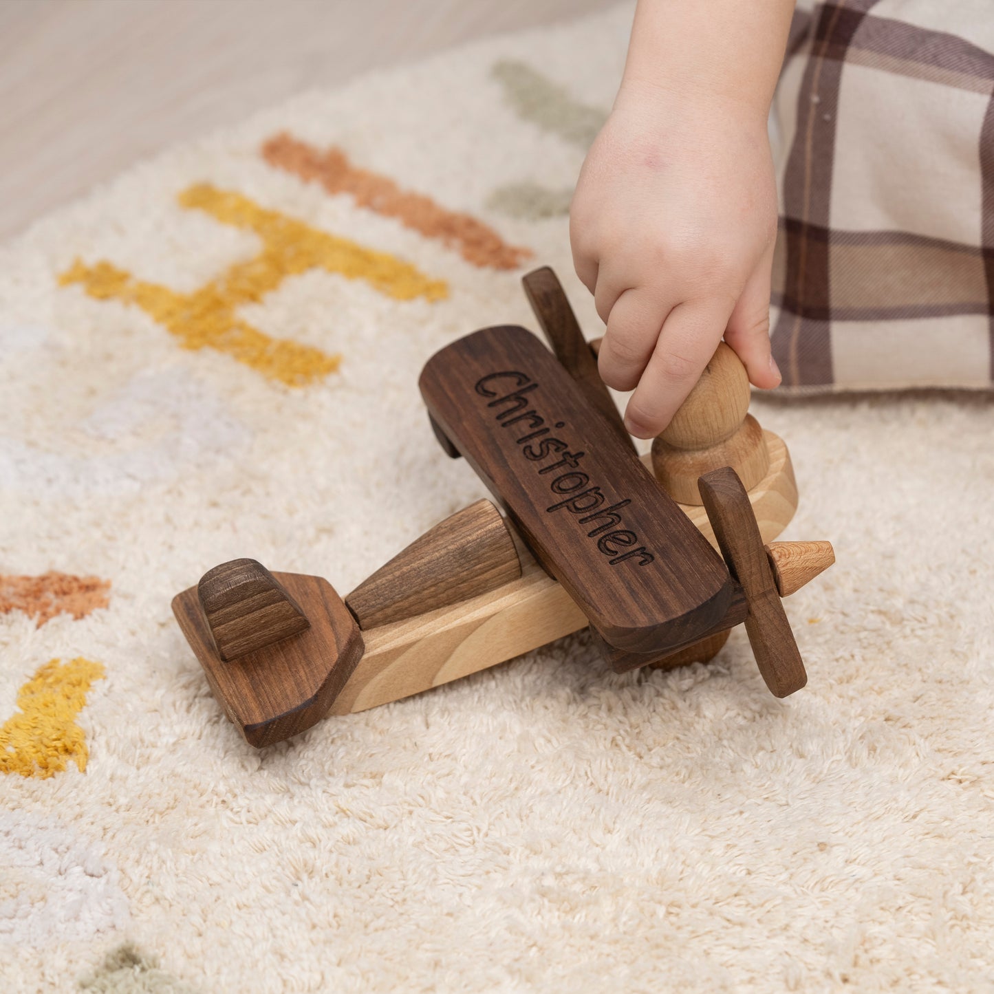 Wooden Airplane. Personalized Toys