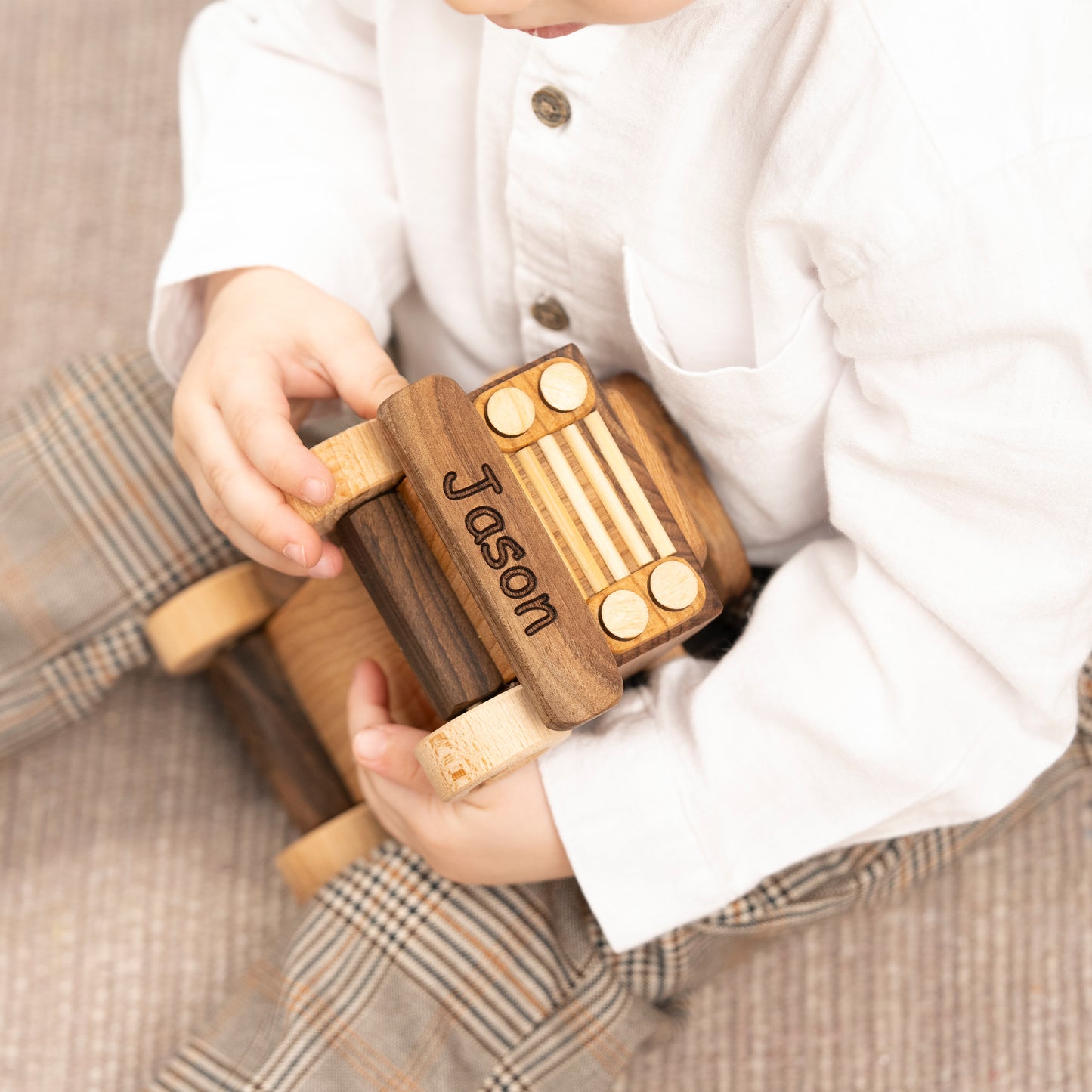 Wooden Pickup Car