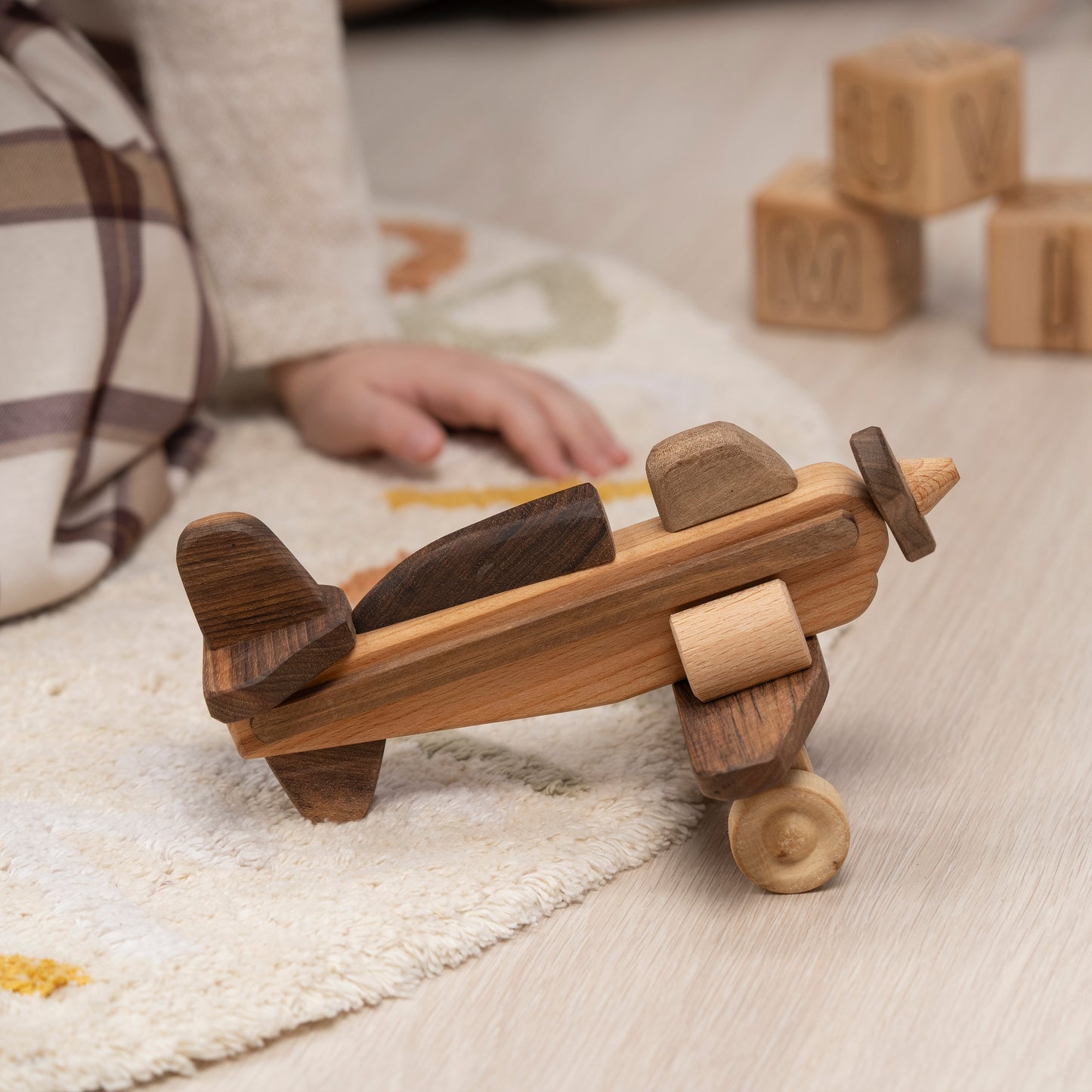 Handmade Airplane Toy for Toddlers
