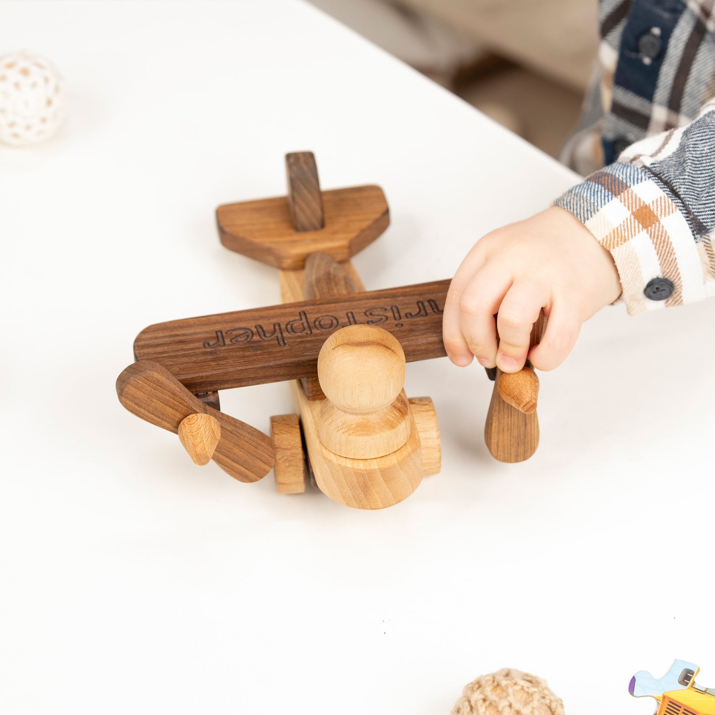 Wooden Airplane. Personalized Toys