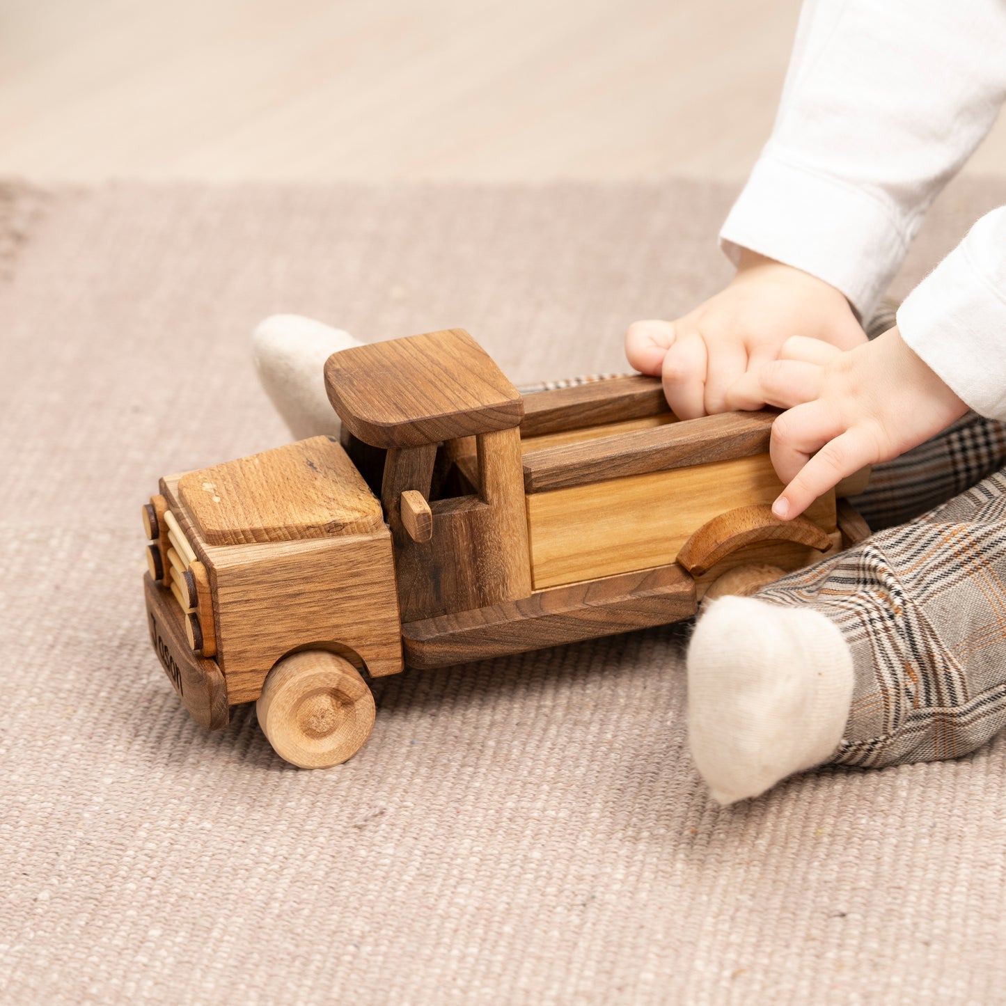 Wooden Pickup Car
