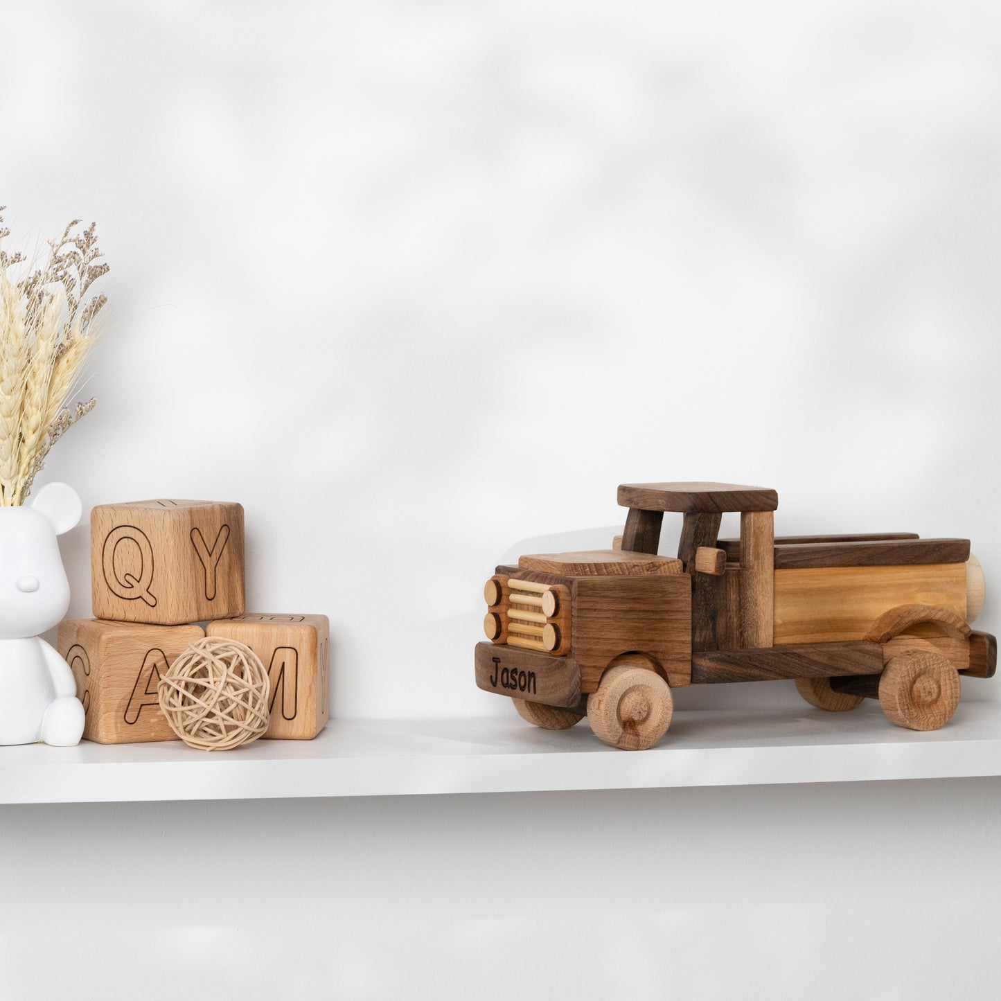Wooden Pickup Car