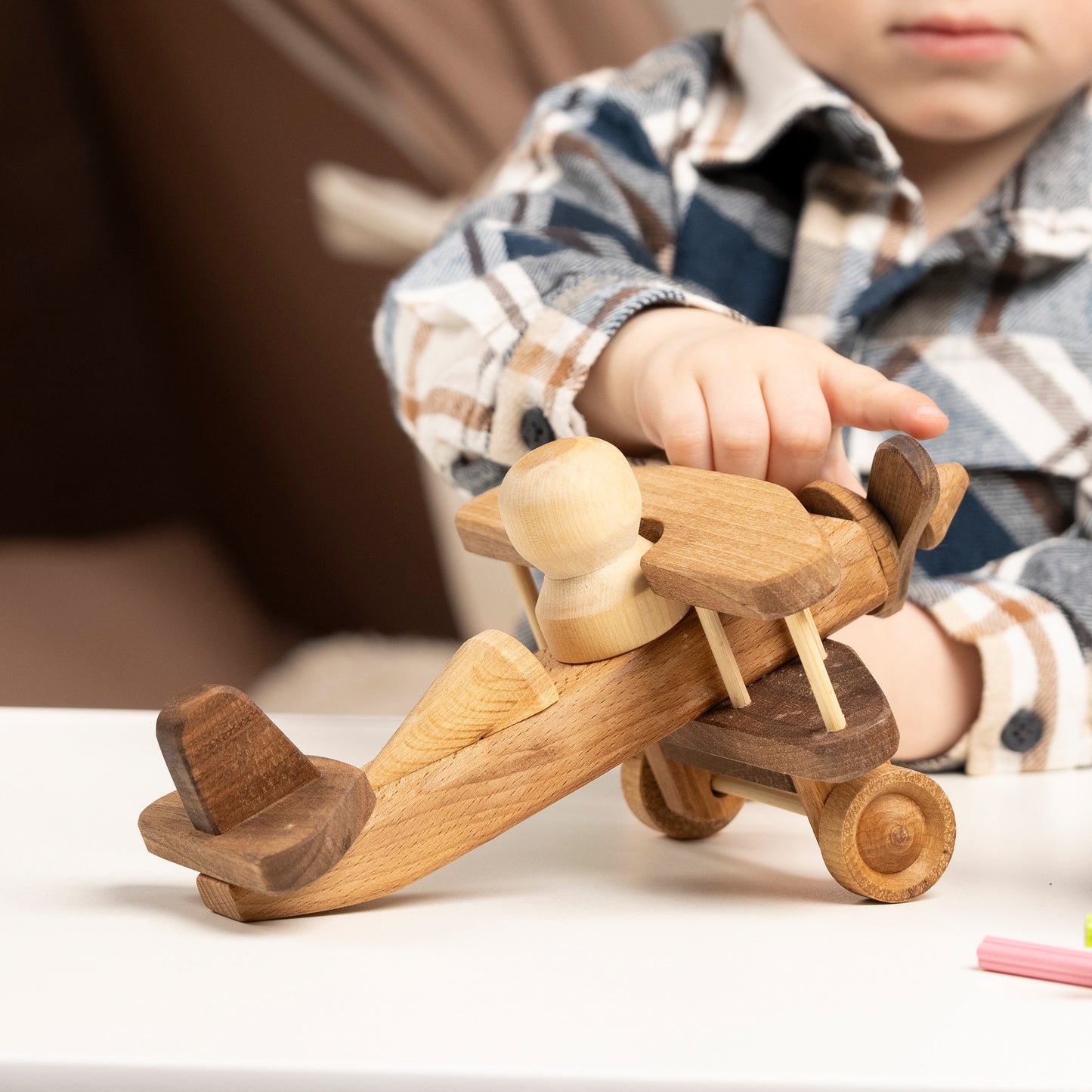 Wooden Airplane ,Baby Shower Gift / PERSONALIZED