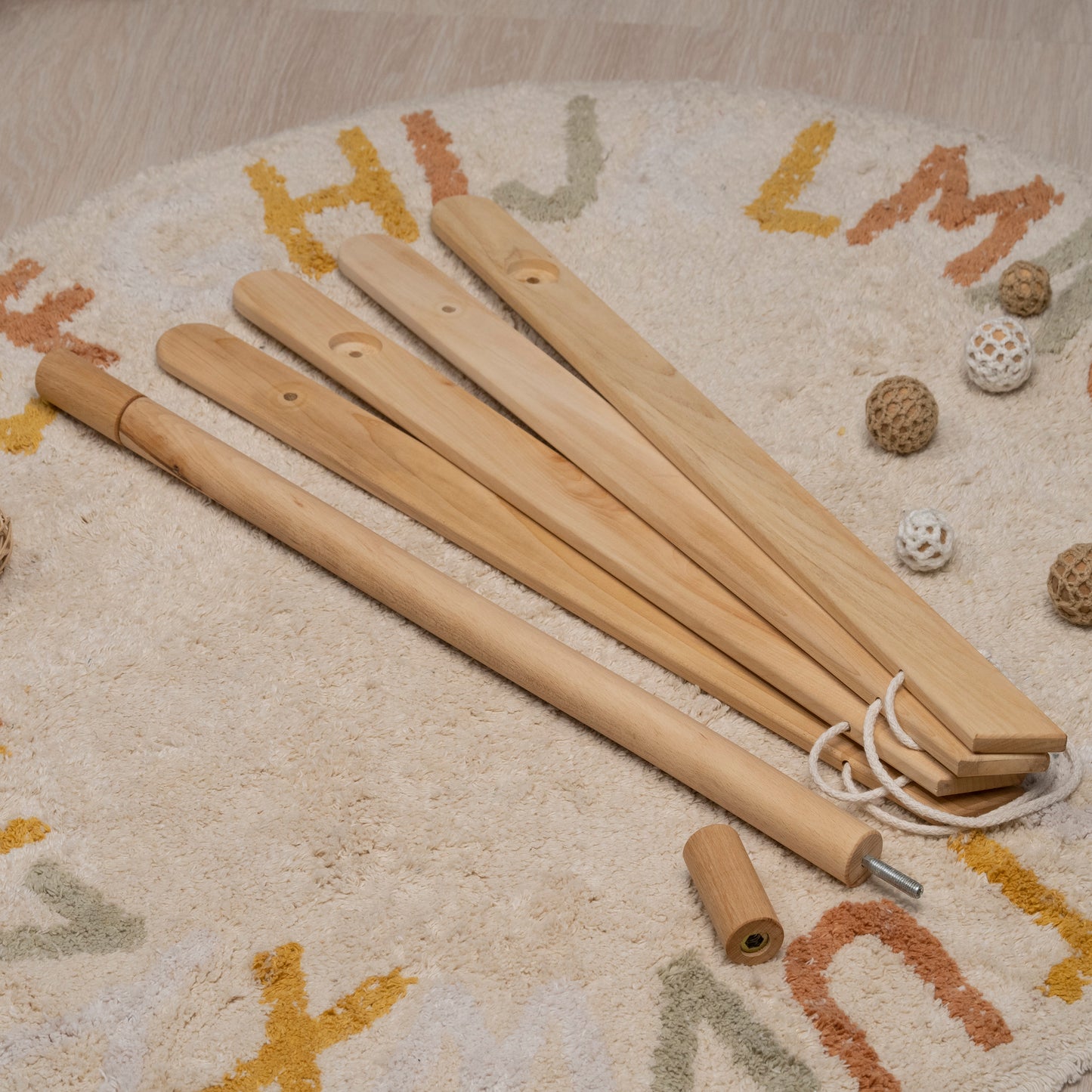Baby Gym with Crocheted Highland Cows