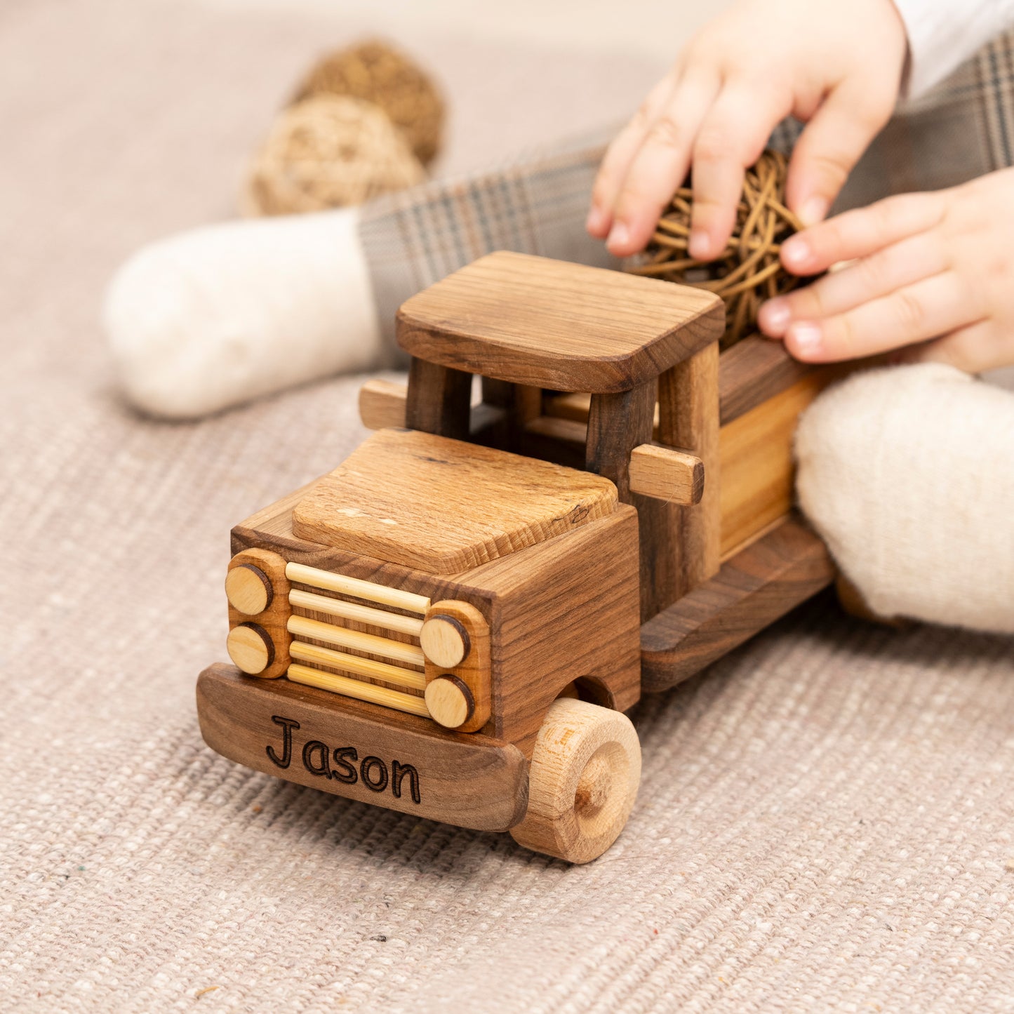 Wooden Pickup Car