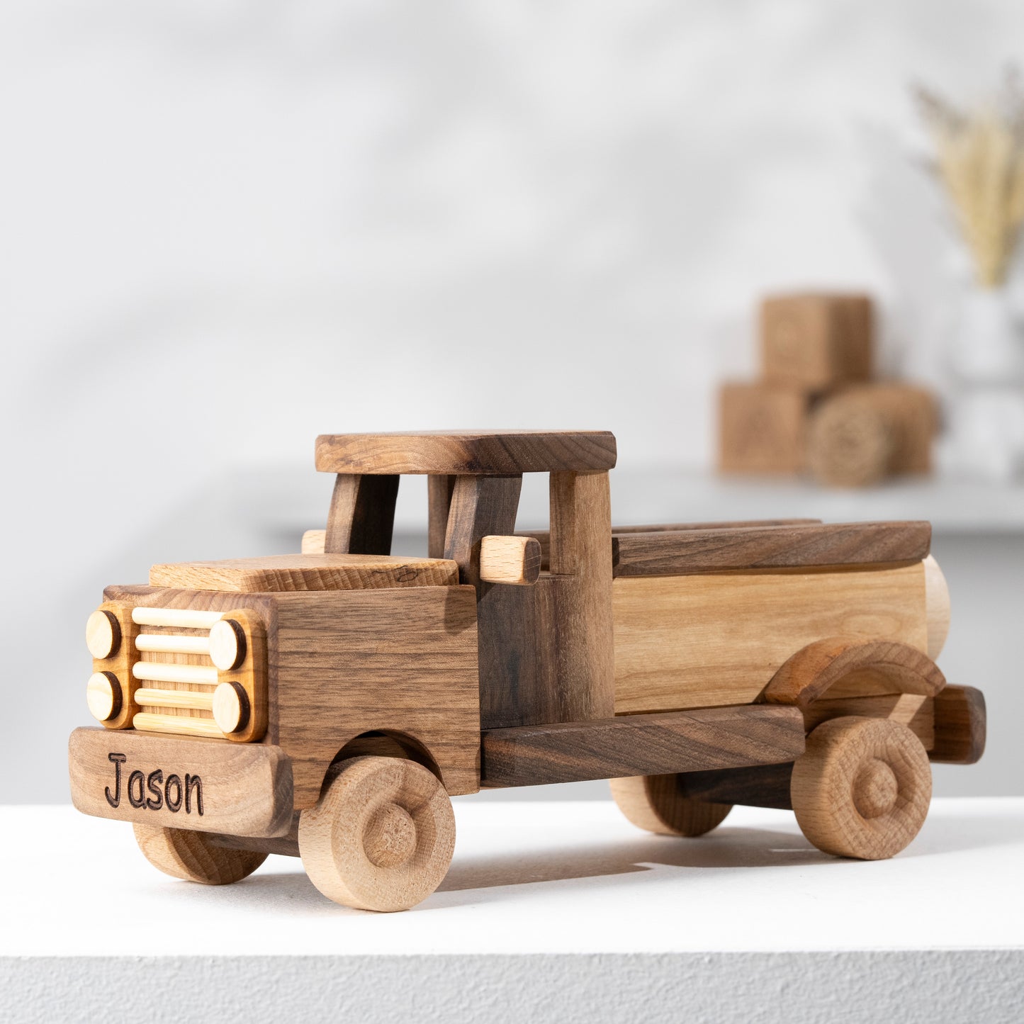 Wooden Pickup Car