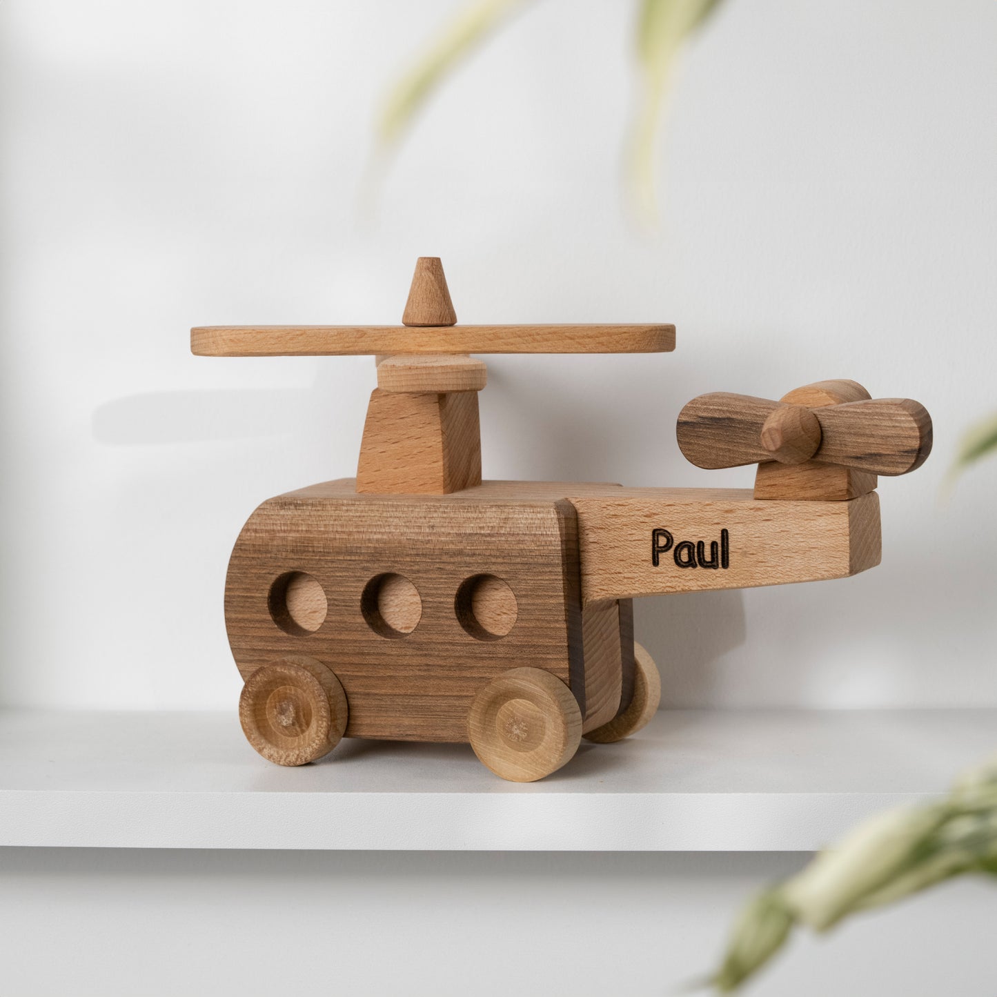 Wooden Helicopter Toy / HANDMADE