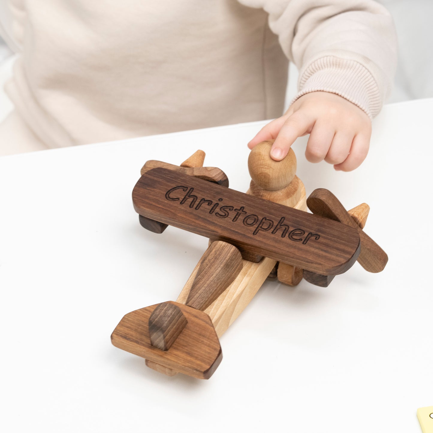 Wooden Airplane. Personalized Toys