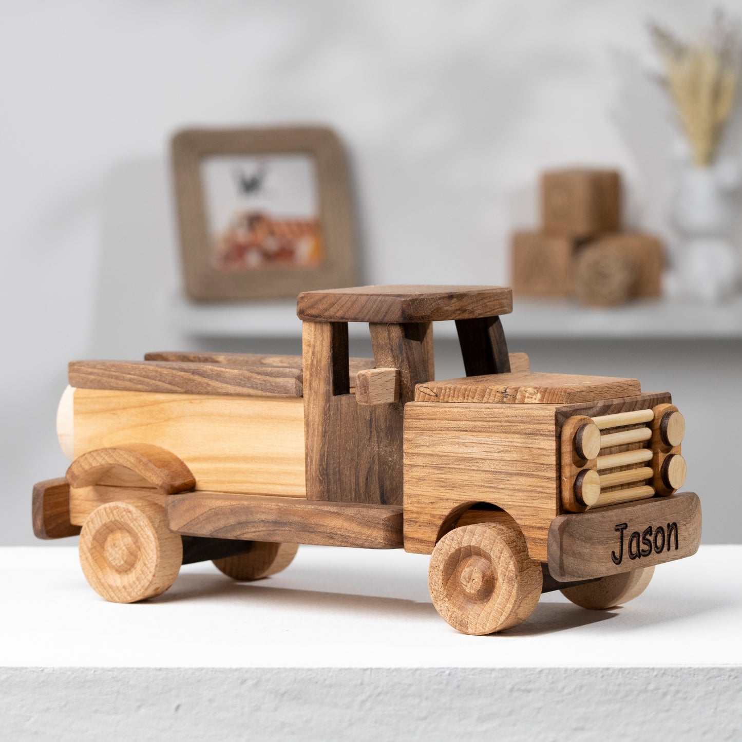 Wooden Pickup Car