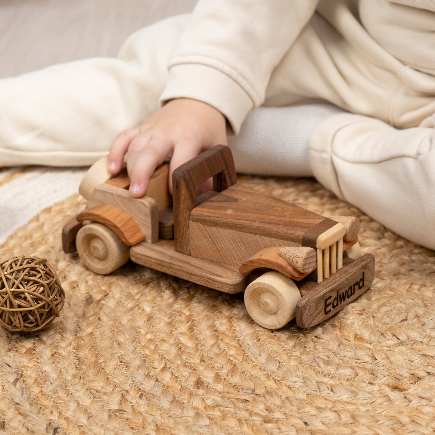 Personalized Retro Car / Wood Car Toy