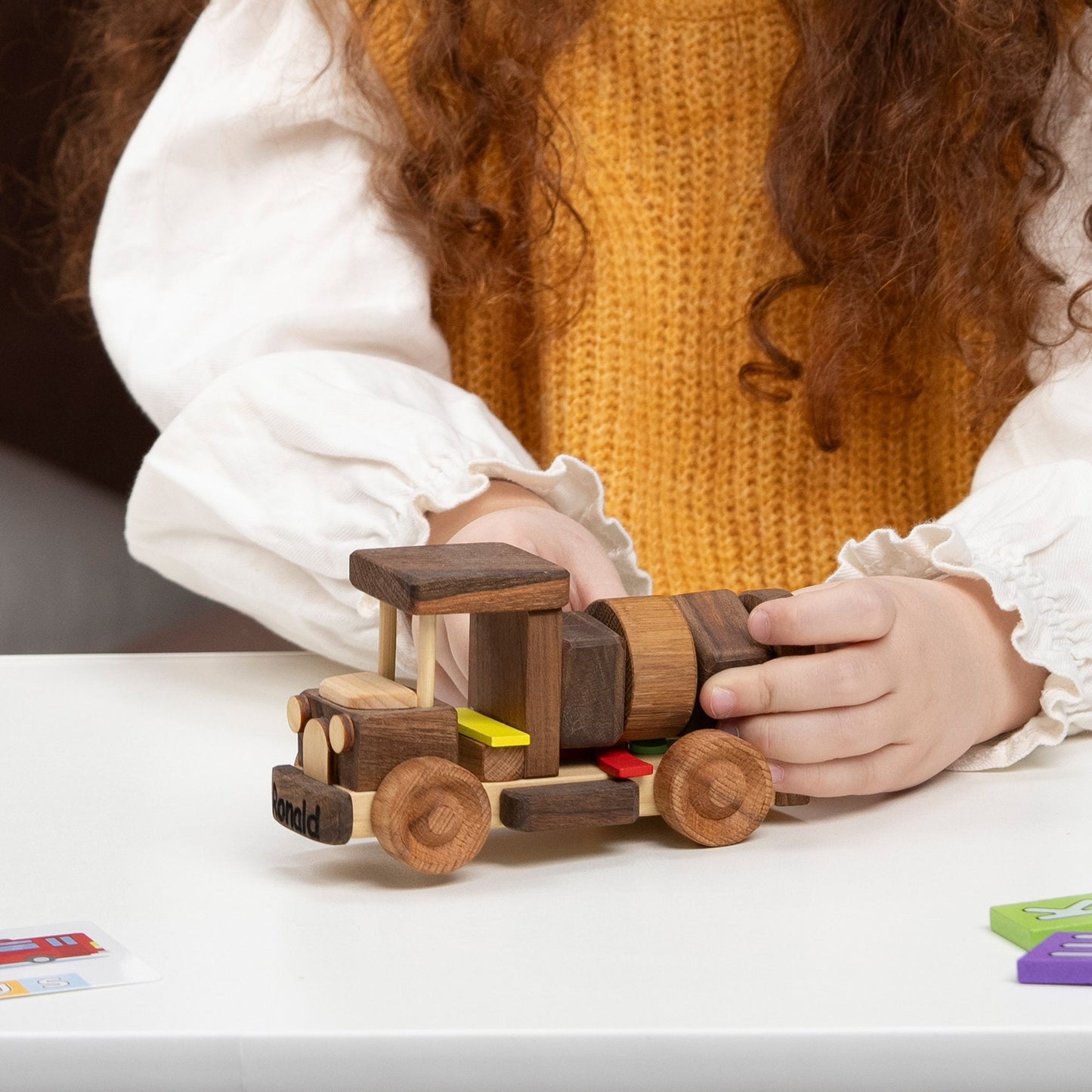 Wooden Push Car Toy, Handmade Toddler Toys, Kids Birthday Gift / PERSONALIZED