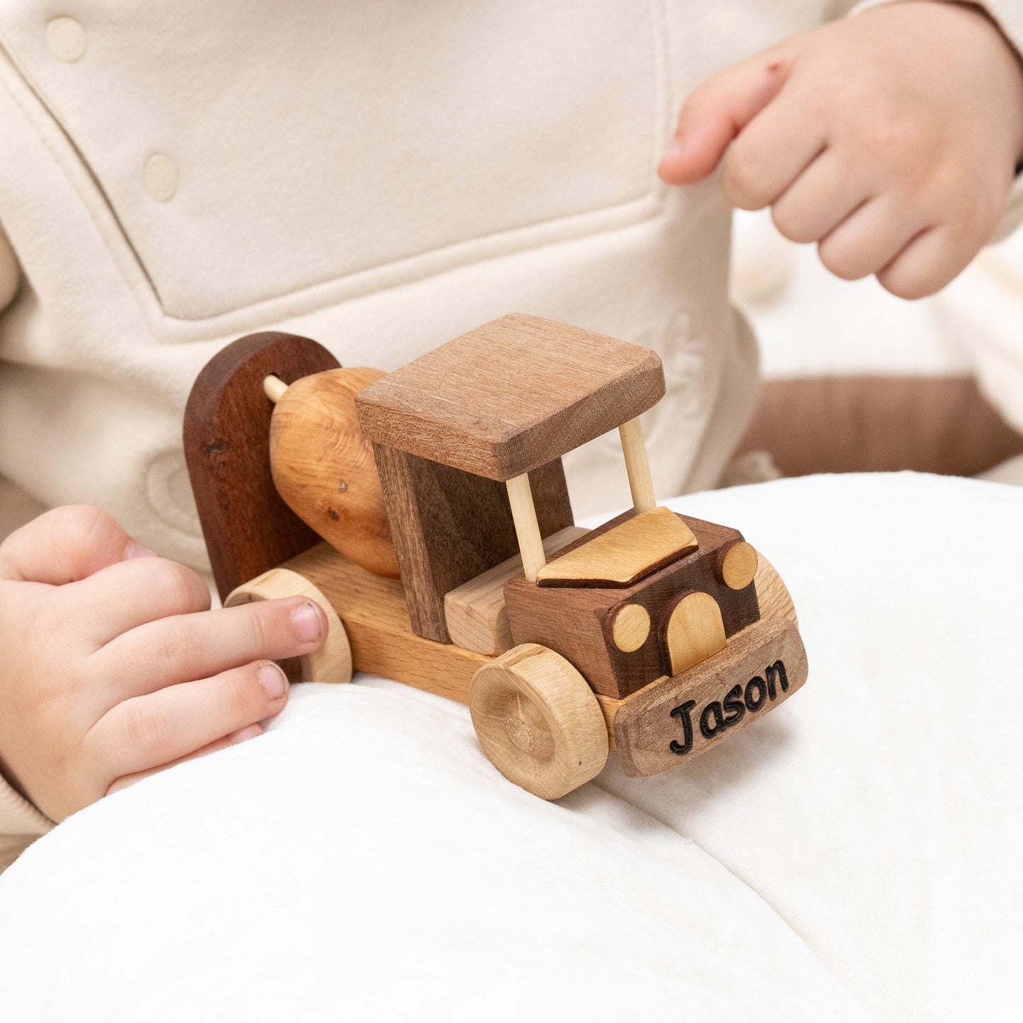 Wooden Toy Cement Mixer, Toys For Toddlers, Handmade Eco Toys, Personalized Gifts For Kids