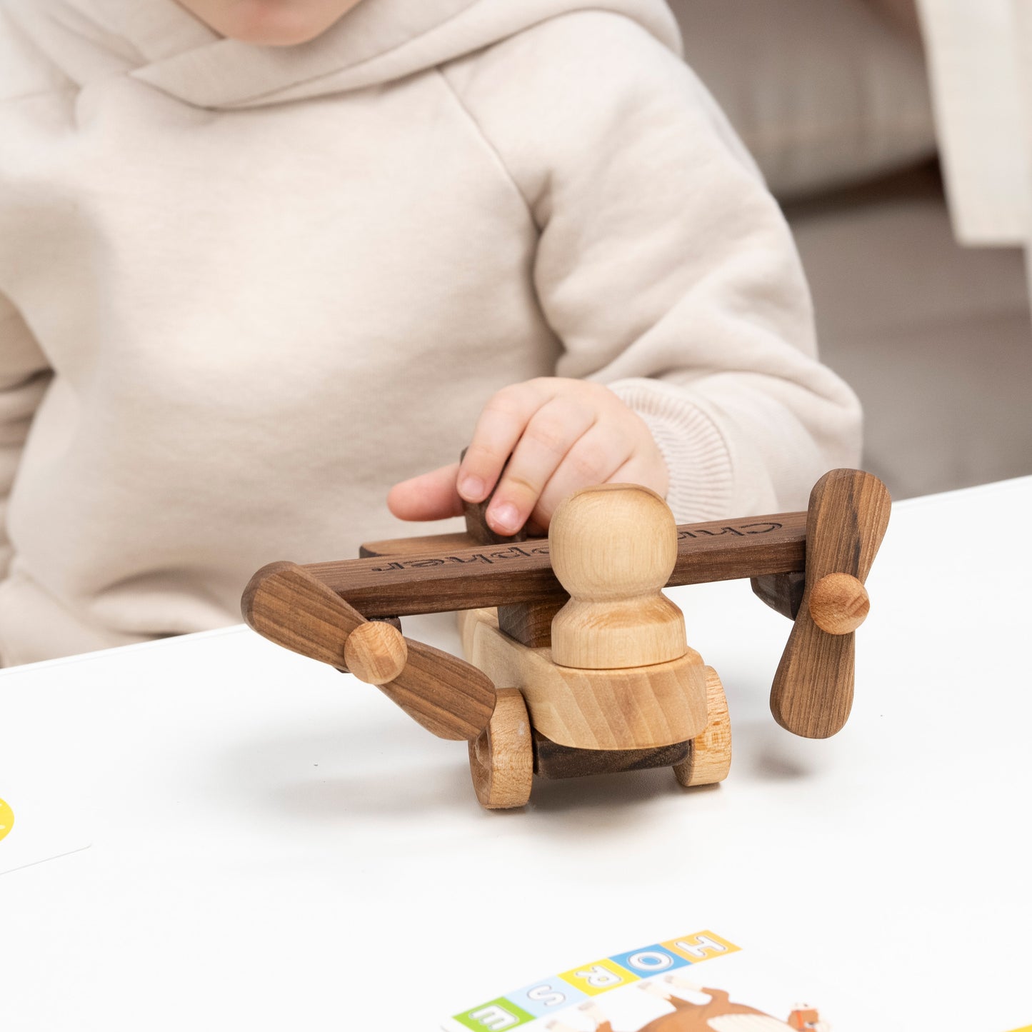 Wooden Airplane. Personalized Toys