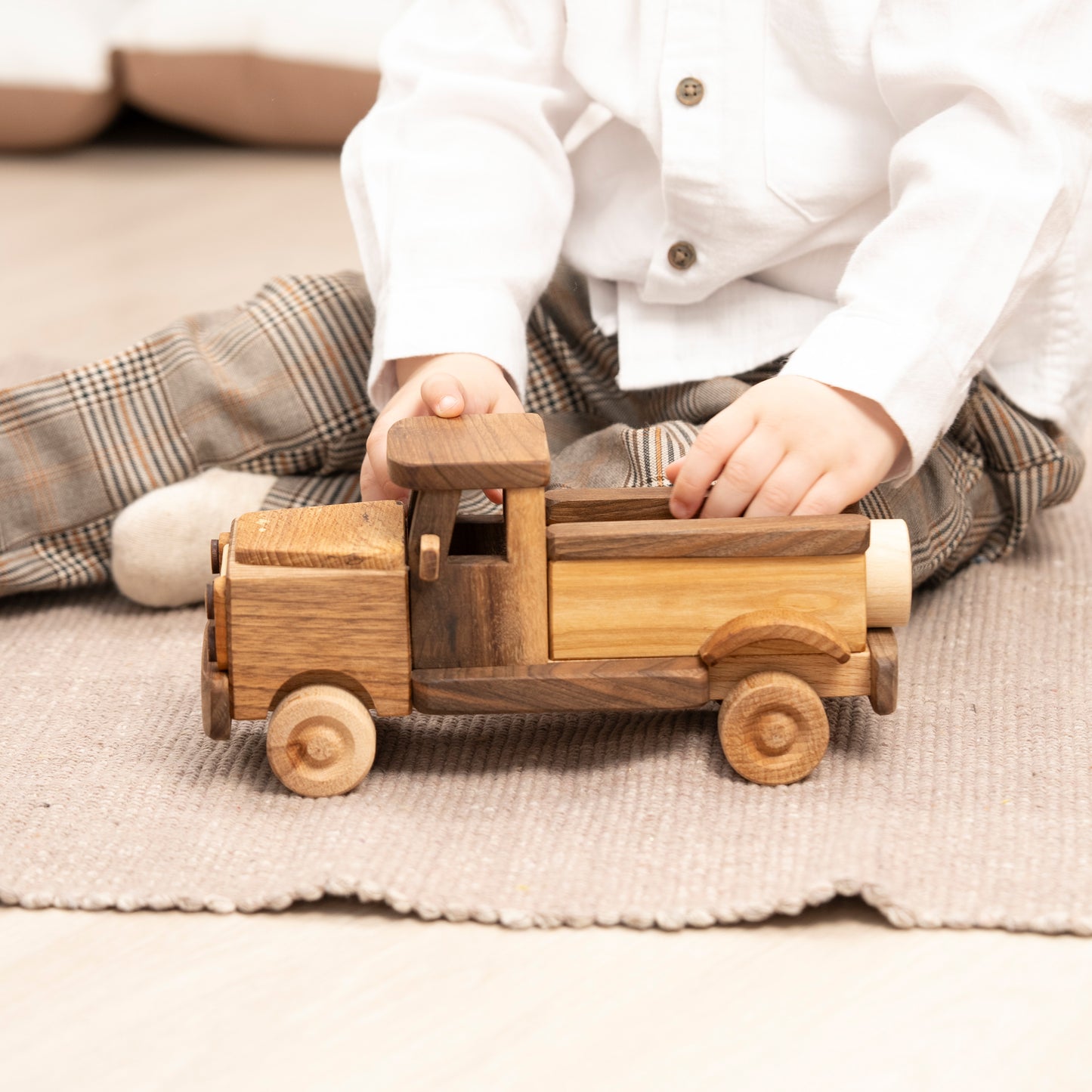 Wooden Pickup Car