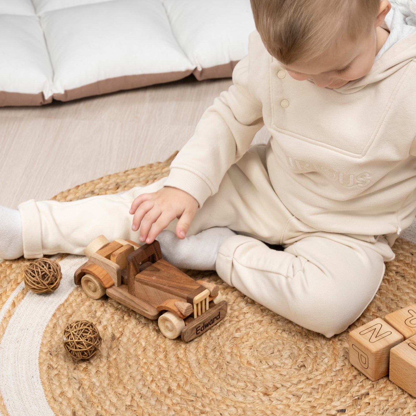 Personalized Retro Car / Wood Car Toy