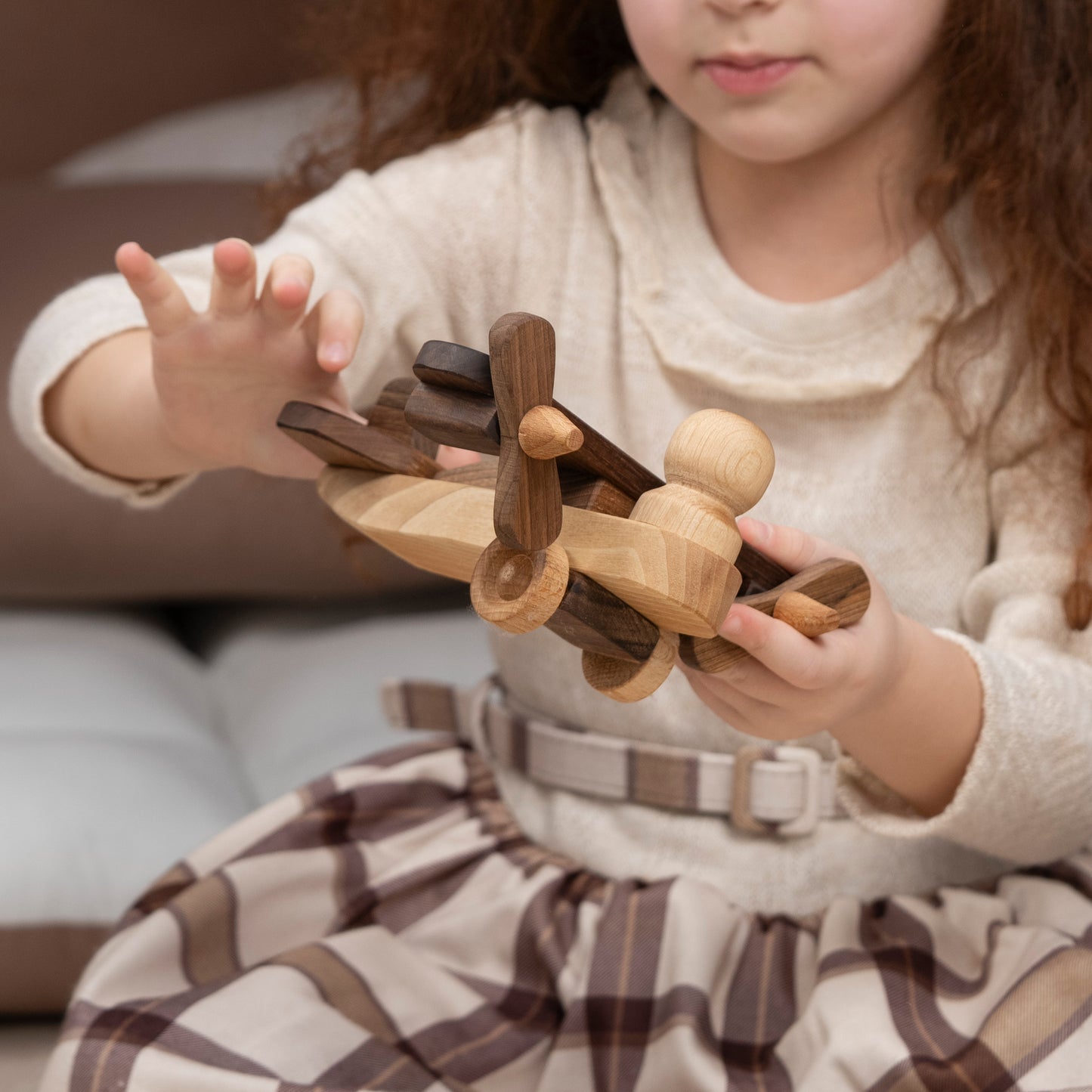 Wooden Airplane. Personalized Toys