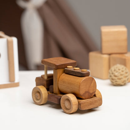 Wooden Mini Milk Toy Truck