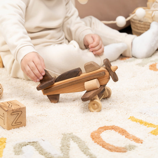 Handmade Airplane Toy for Toddlers