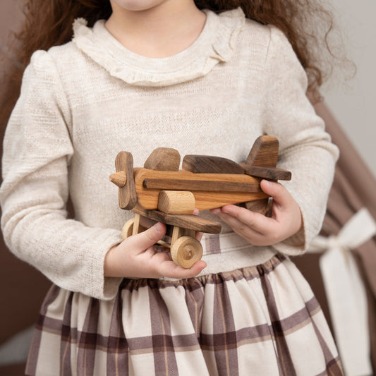 Wooden Airplane Toy / HANDMADE