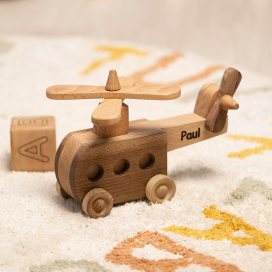 Helicopter Toy, Wooden Toys, Personalized Gifts for Kids / HANDMADE